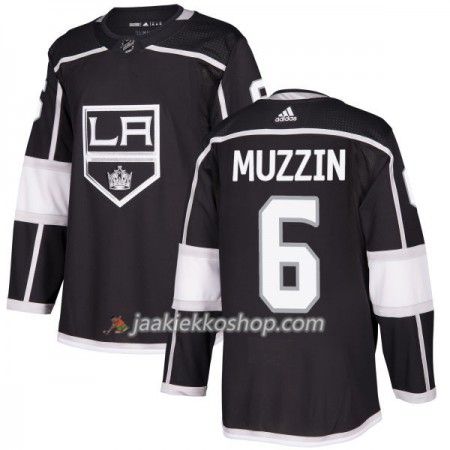 Miehille NHL Los Angeles Kings Pelipaita Jake Muzzin 6 Adidas 2017-2018 Musta Authentic